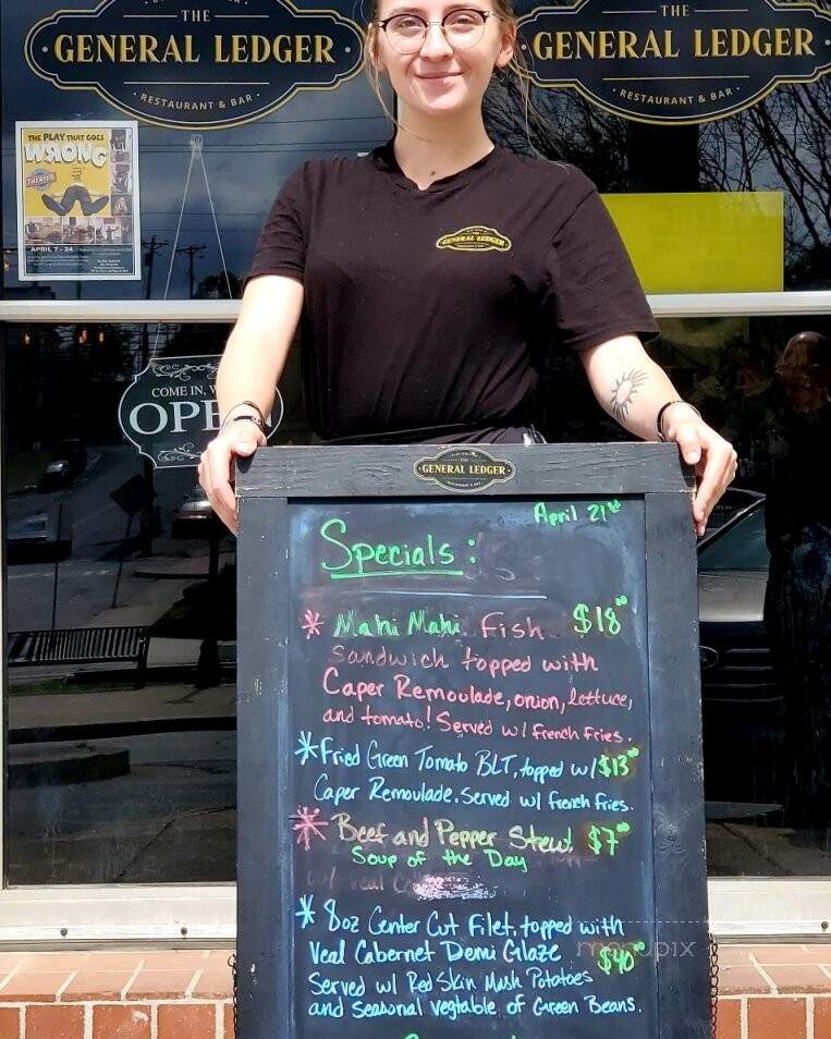The General Ledger - Blue Ridge, GA menu_pic