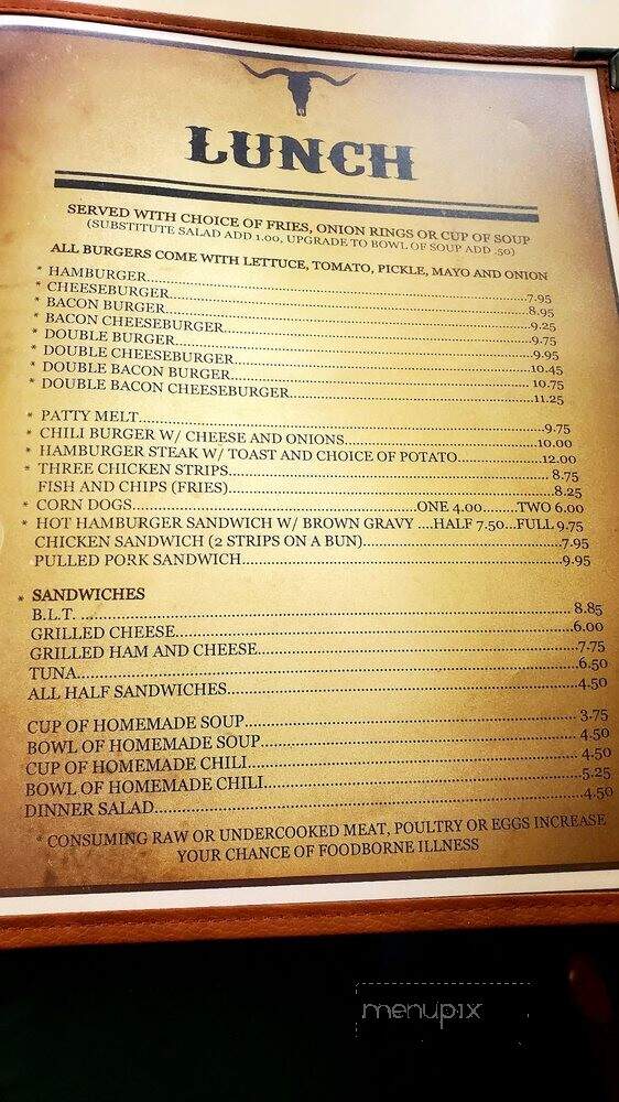 Glen's Cafe - Florence, MT menu_pic