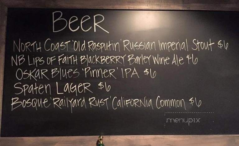 ParCht - Taos, NM menu_pic