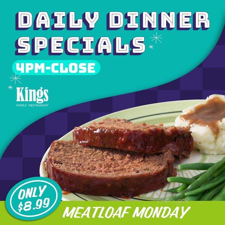 Kings Family Restaurants - Wintersville, OH menu_pic