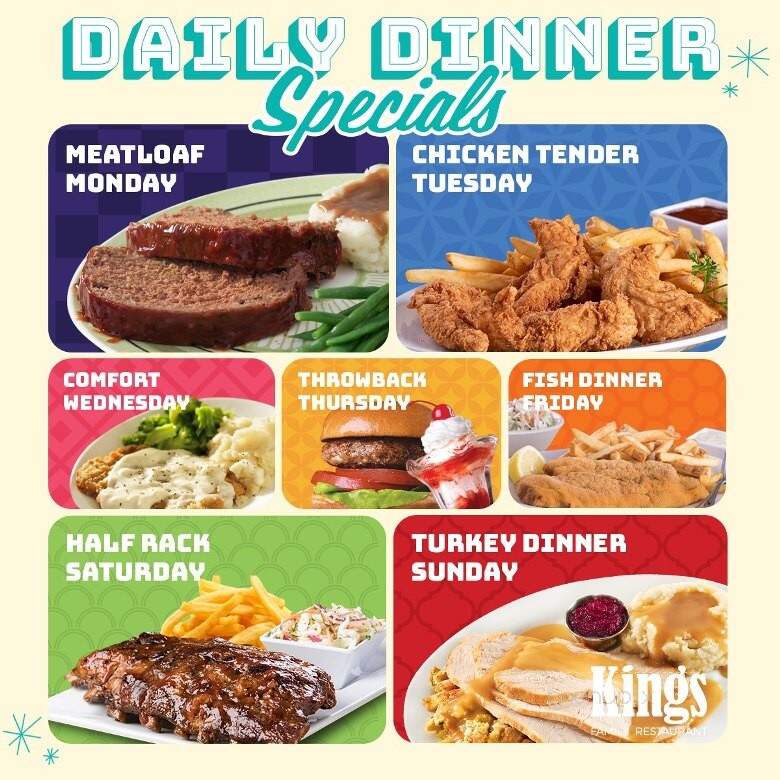 Kings Family Restaurants - Wintersville, OH menu_pic