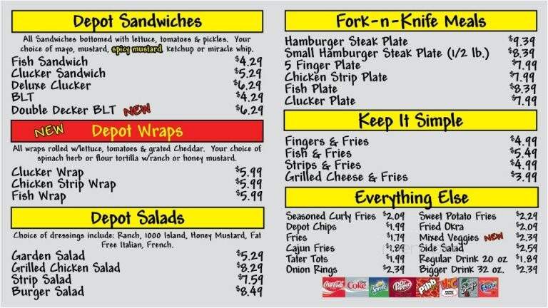 Hamburger Depot - Nederland, TX menu_pic