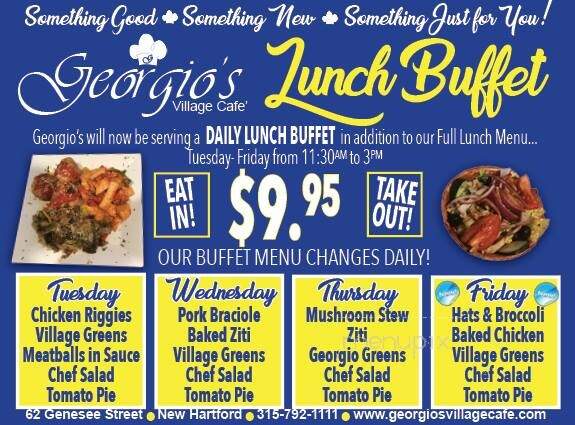 Georgio's On The Go - New Hartford, NY menu_pic