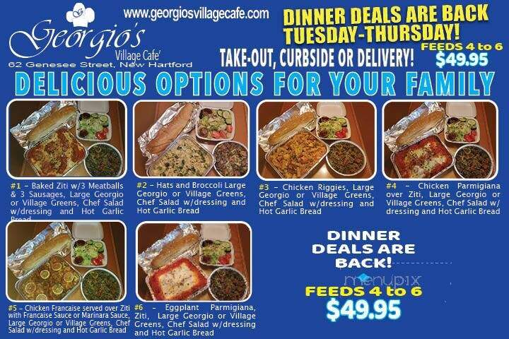 Georgio's On The Go - New Hartford, NY menu_pic