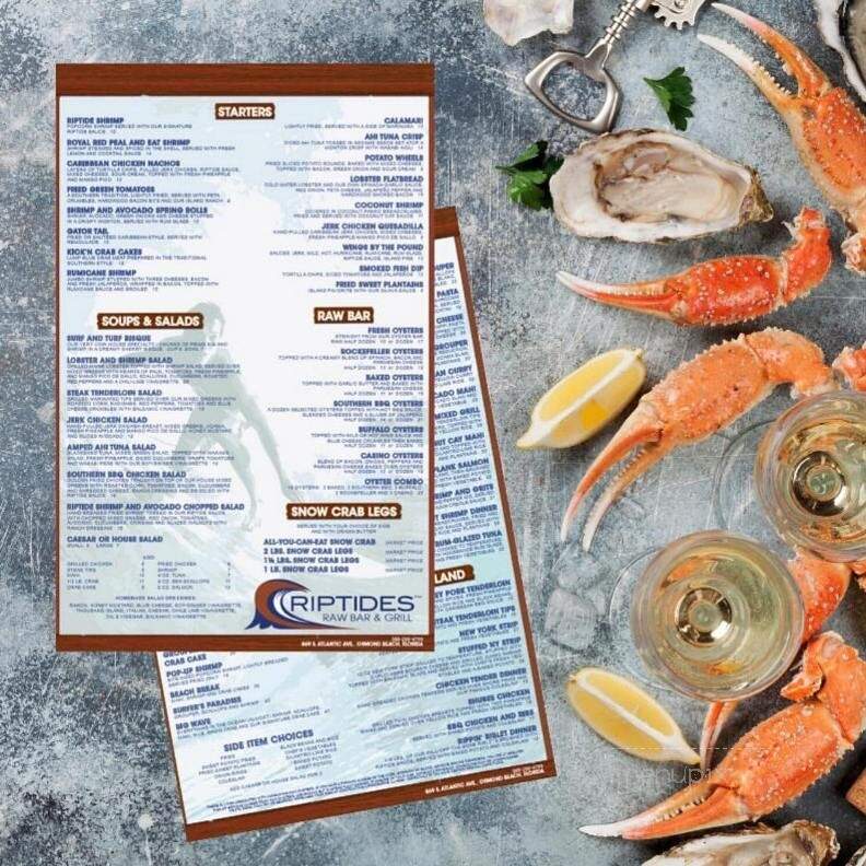 Riptides Raw Bar Grill - Ormond Beach, FL menu_pic