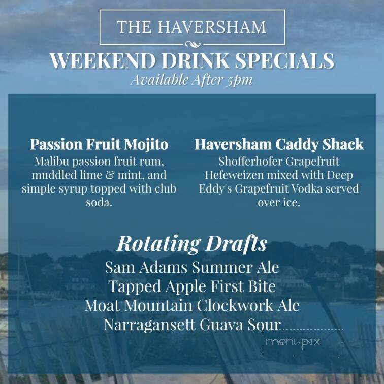 Haversham - Westerly, RI menu_pic