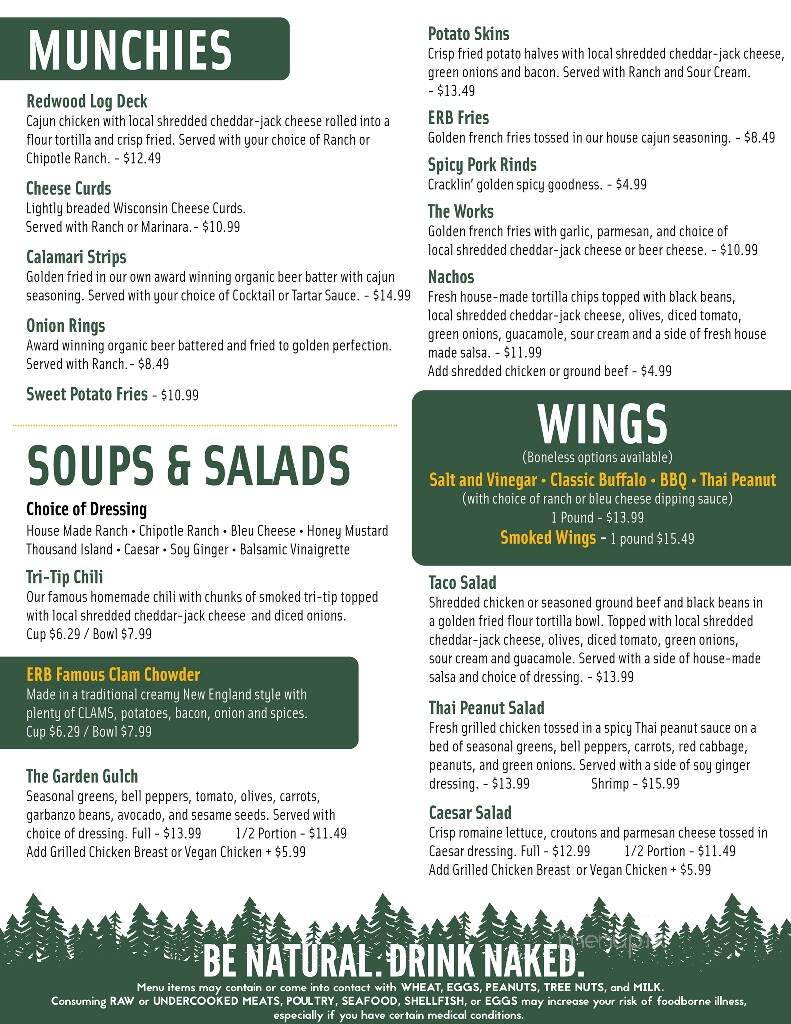 Eel River Brewing Co. - Fortuna, CA menu_pic