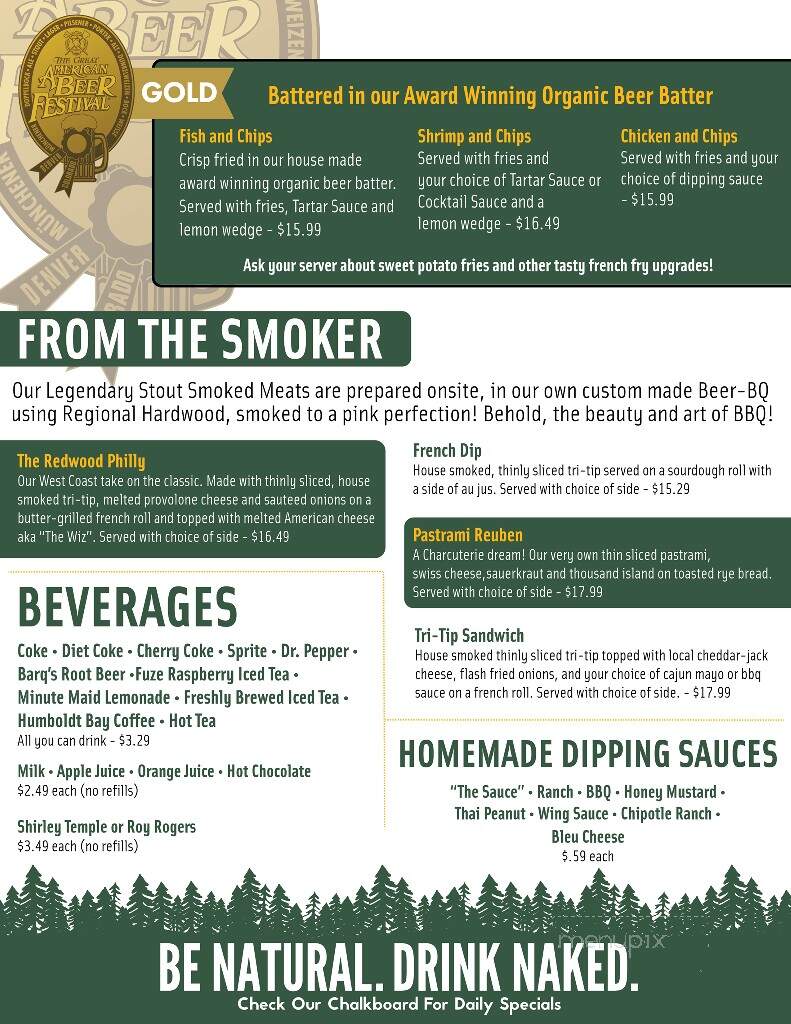 Eel River Brewing Co. - Fortuna, CA menu_pic