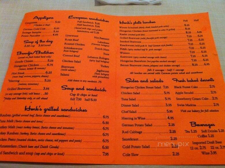 Black Forest Bakery - Dallas, TX menu_pic