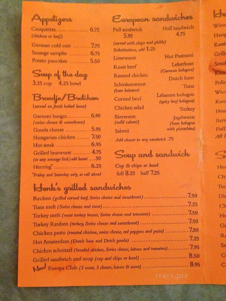 Black Forest Bakery - Dallas, TX menu_pic