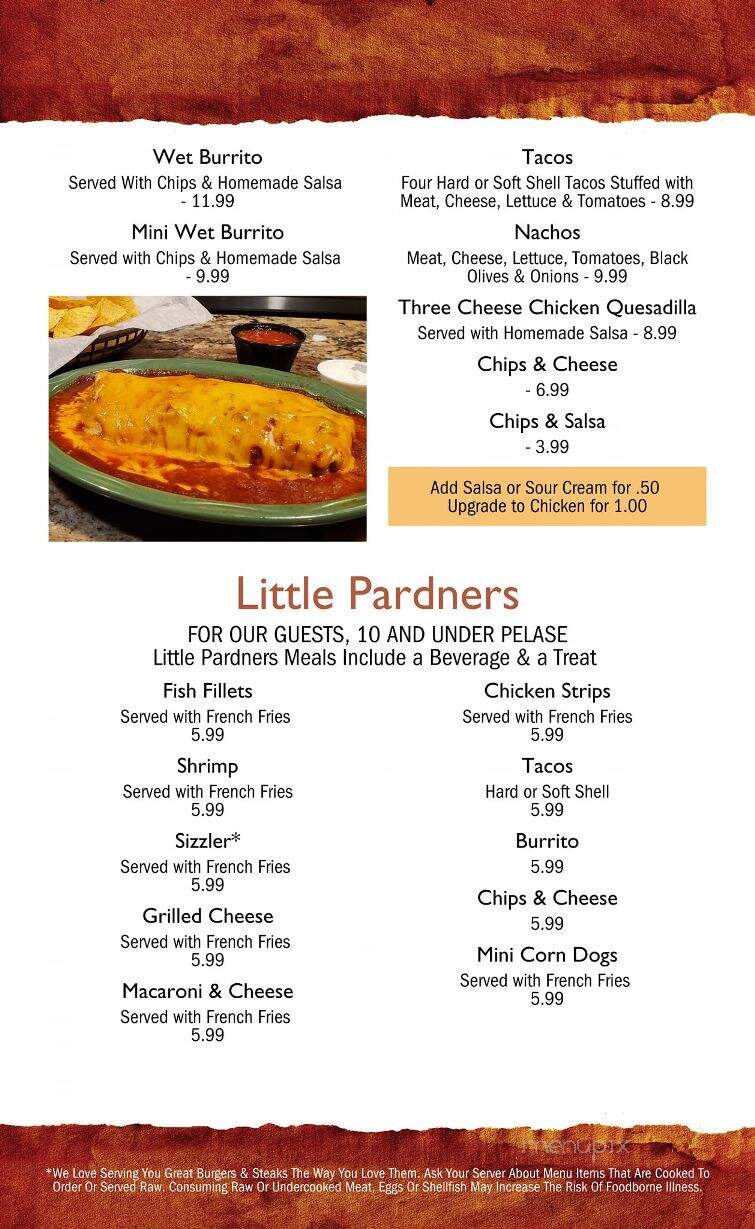 Stable Inn - Grand Haven, MI menu_pic