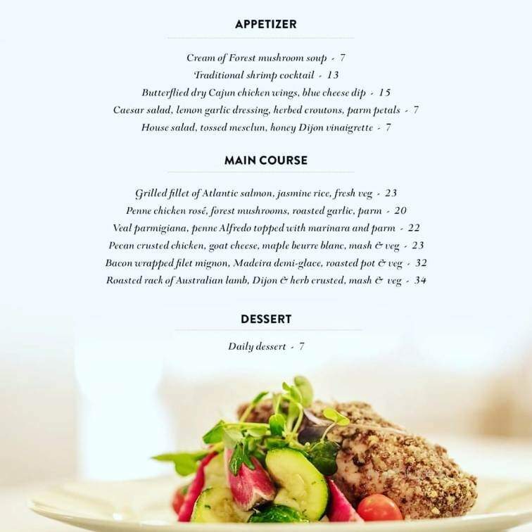 The Crazy Fox Bistro - Barrie, ON menu_pic