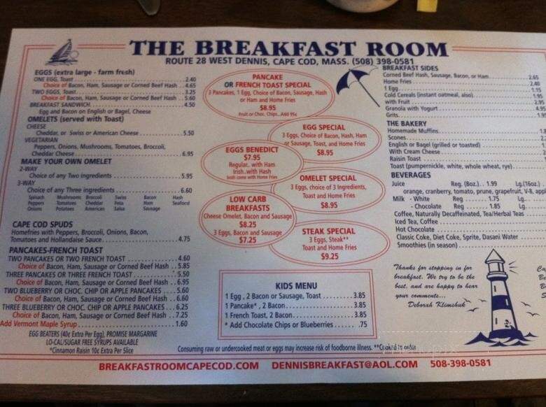 Breakfast Room - West Dennis, MA