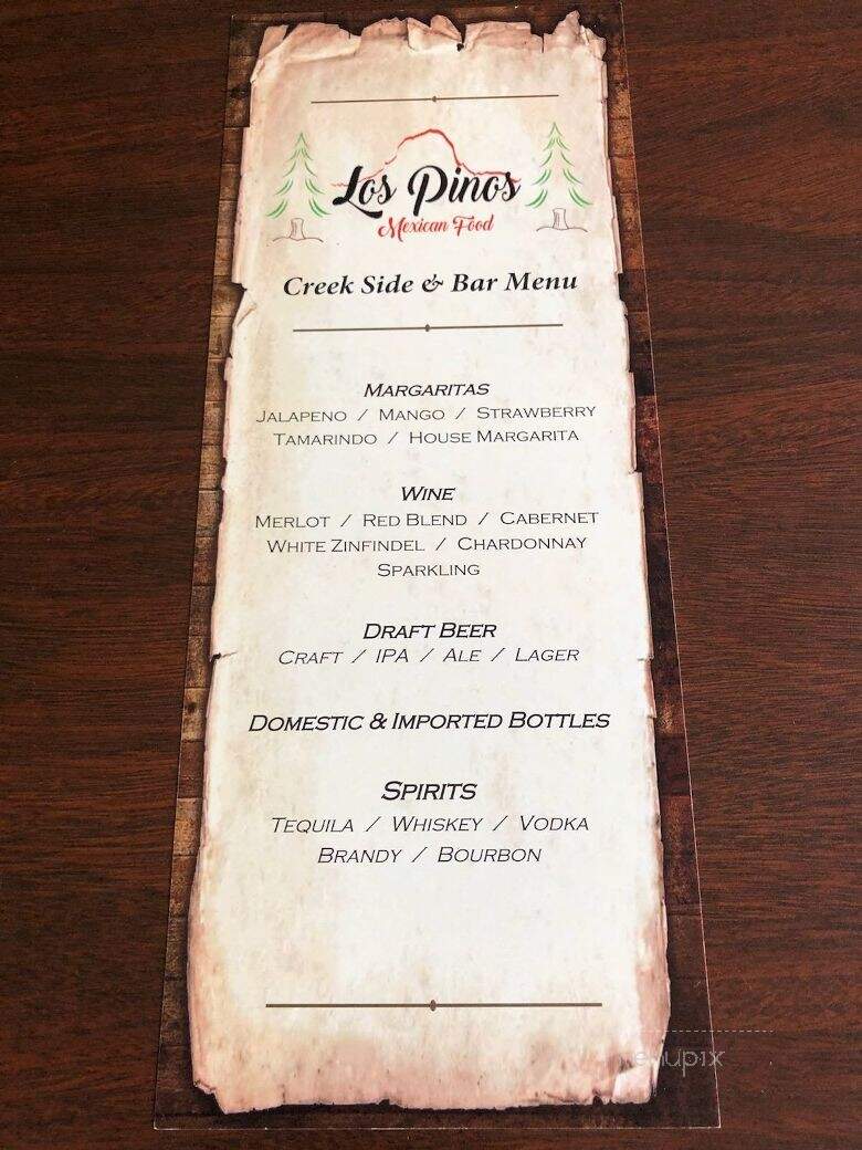 Pino's Family Restaurant - Las Vegas, NM menu_pic