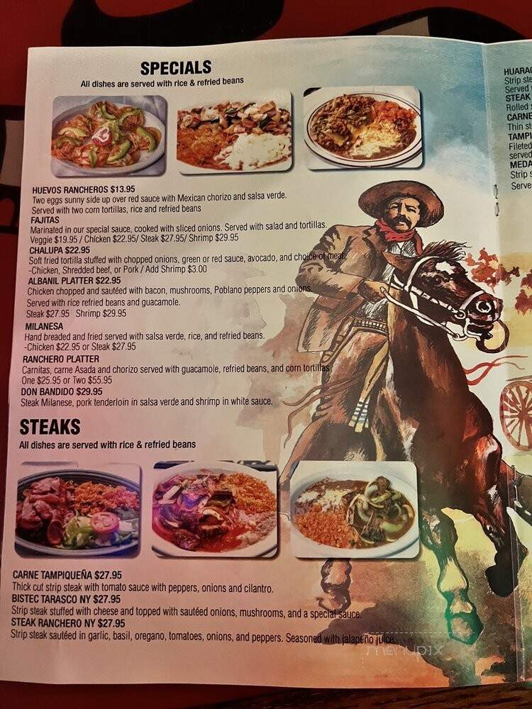 El Bandido Mexican Restaurant - Spring Valley, NY menu_pic