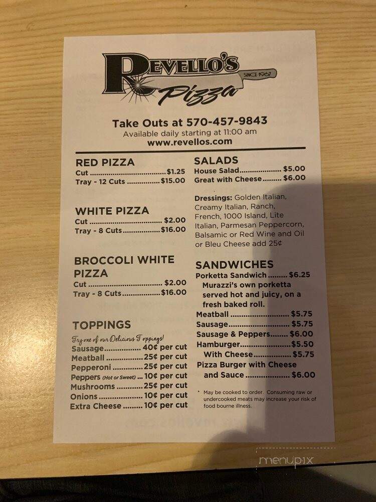 Revello's Pizza - Old Forge, PA