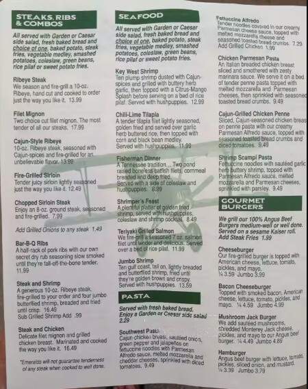 Emerald's Restaurant - Waynesboro, TN menu_pic