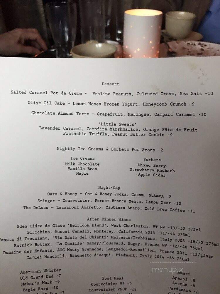 Hen Of The Wood - Waterbury, VT menu_pic