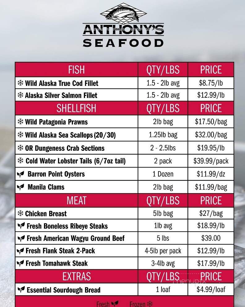 Anthony's - Bremerton, WA menu_pic