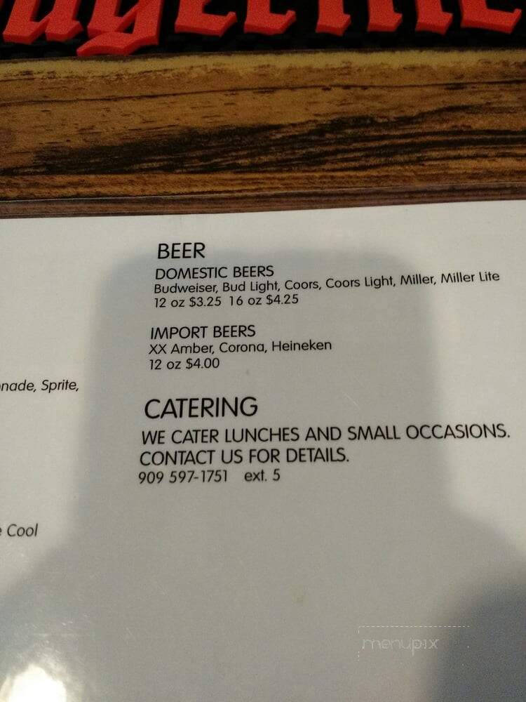 El Prado Golf Courses - Chino, CA menu_pic