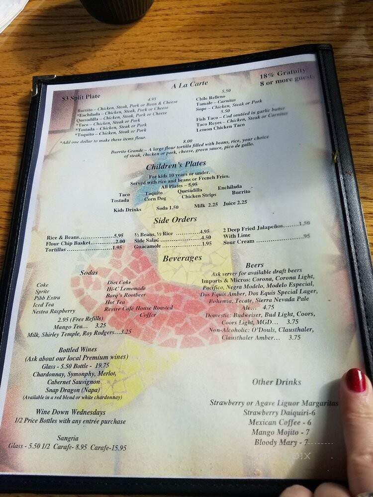 El Jardin - Murphys, CA menu_pic