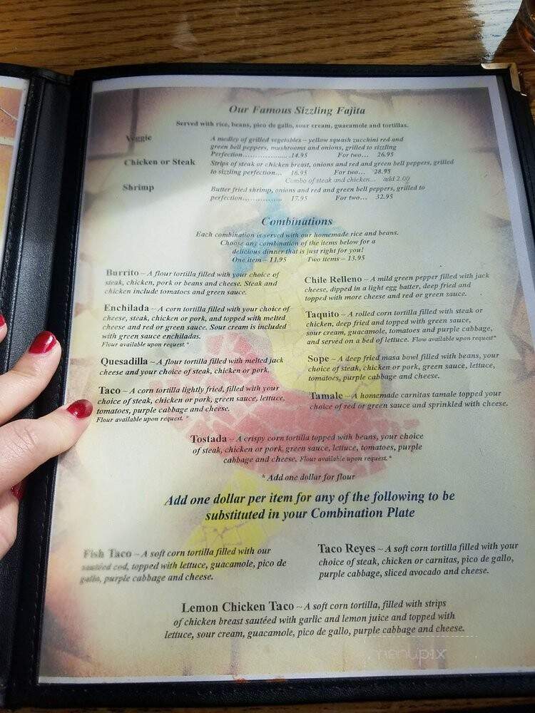 El Jardin - Murphys, CA menu_pic