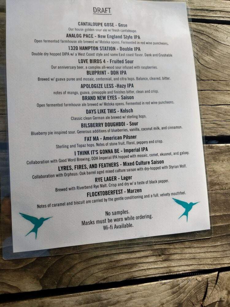 Birds Fly South Ale Project - Greenville, SC