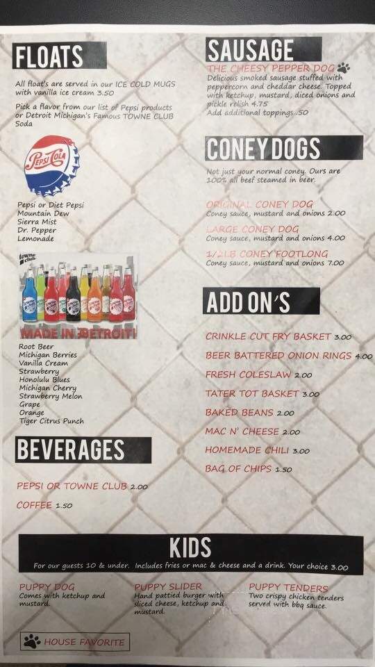 The Junkyard Dog - Jackson, MI menu_pic