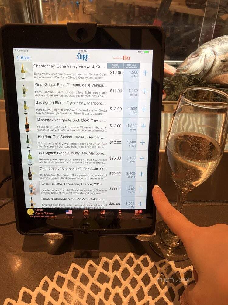 SURF Bar - Newark, NJ menu_pic