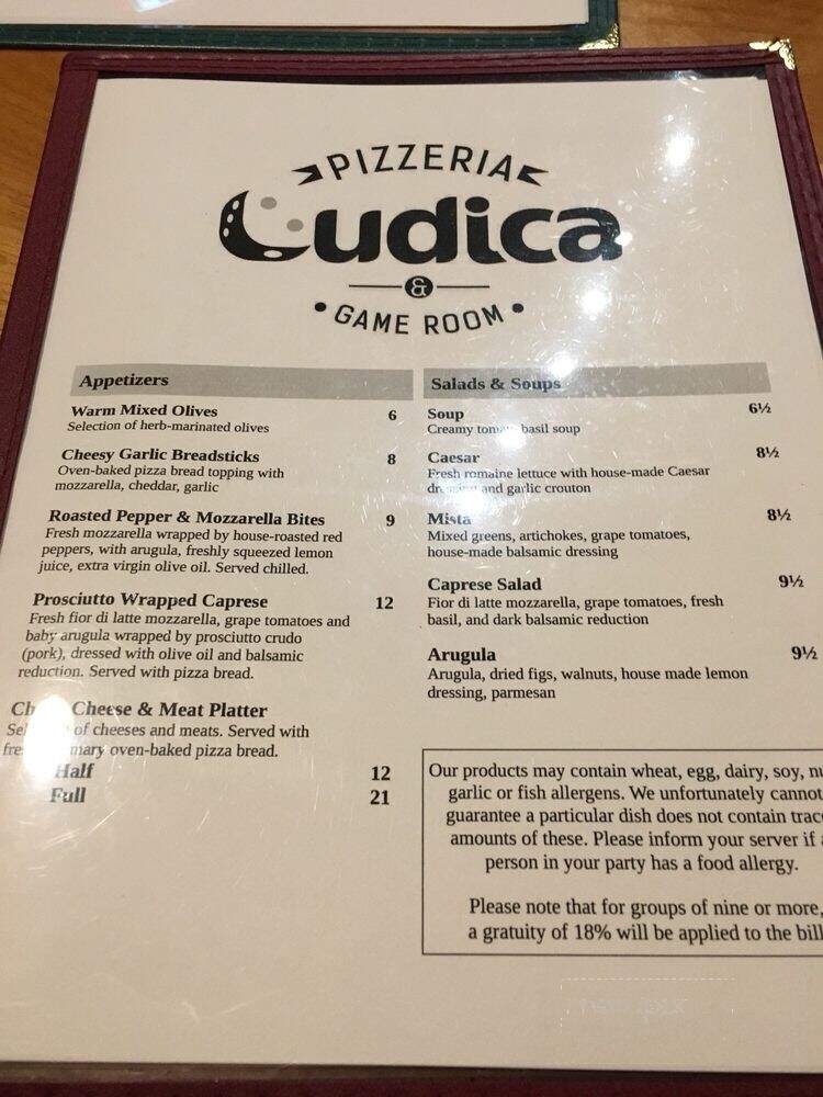 Pizzeria Ludica - New Westminster, BC menu_pic