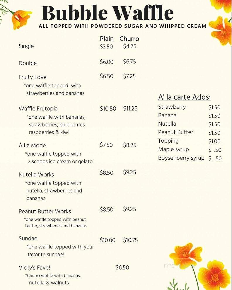 Sip And Scoop California - Brentwood, CA menu_pic