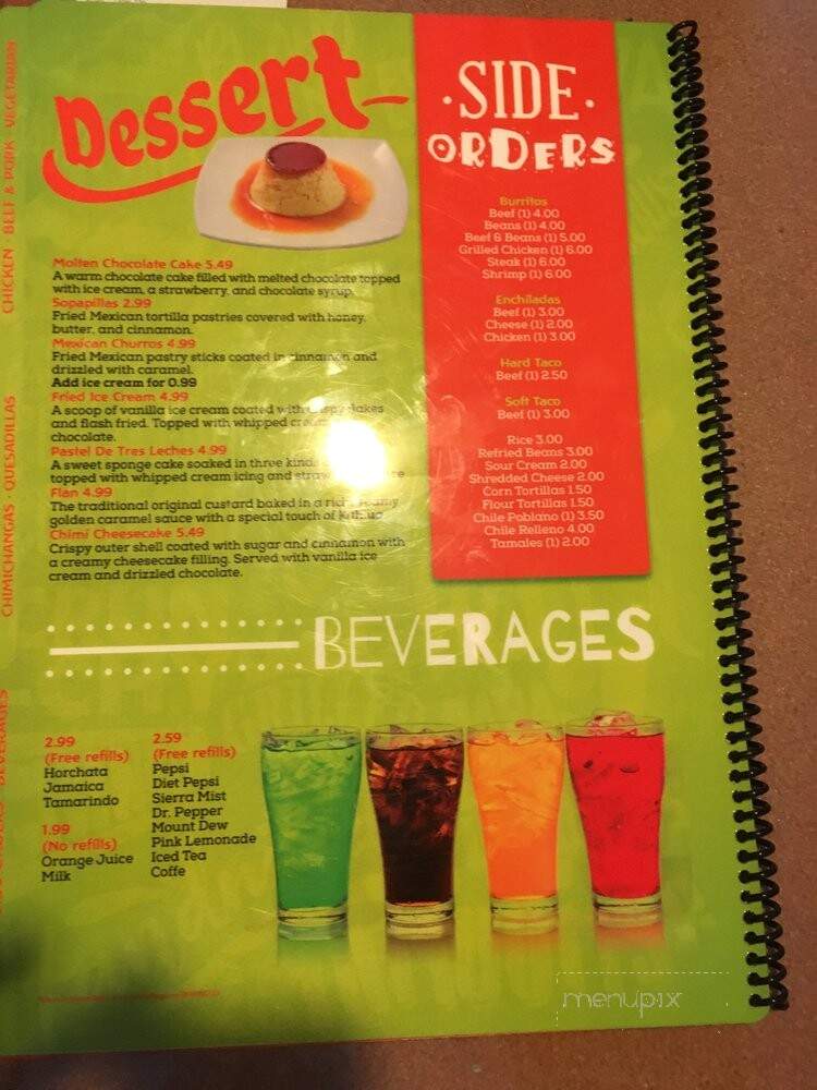 Mini Jalapeno Mexican Restaurant - Lockwoods Folly, NC menu_pic