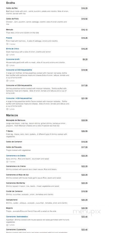 Jaime's Restaurant & Taqueria - Vancouver, WA menu_pic