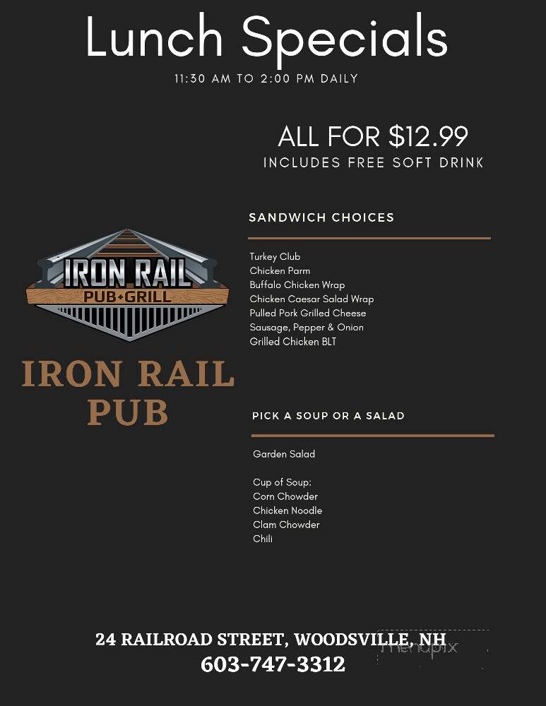 Iron Rail Pub & Grill - Woodsville, NH