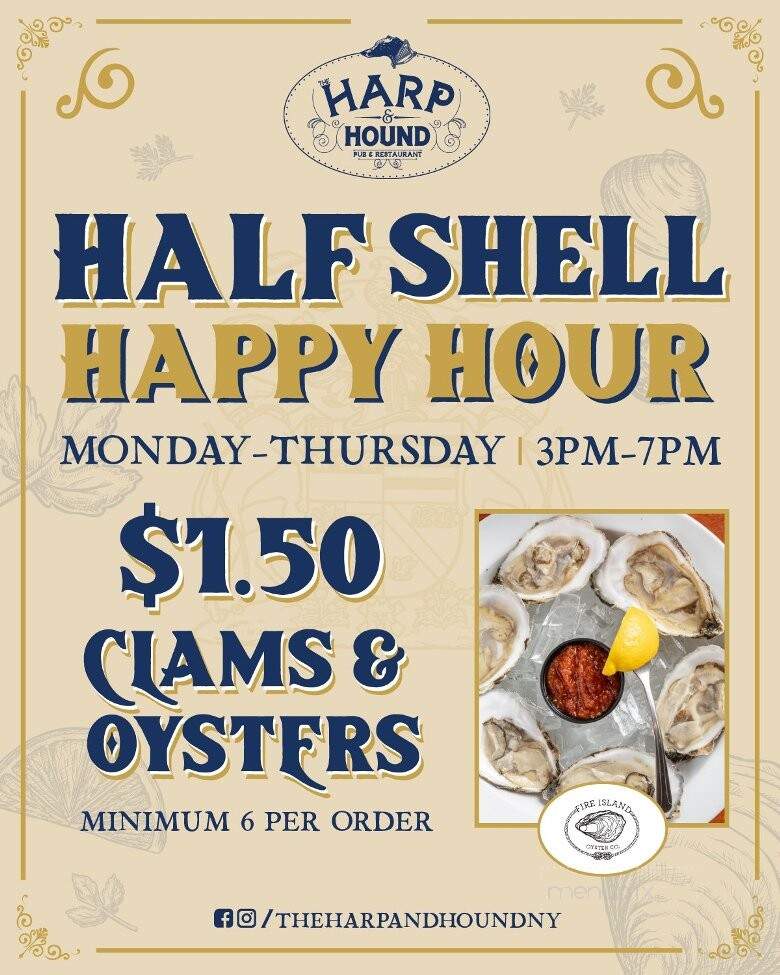 Harp & Hound - Islip, NY menu_pic