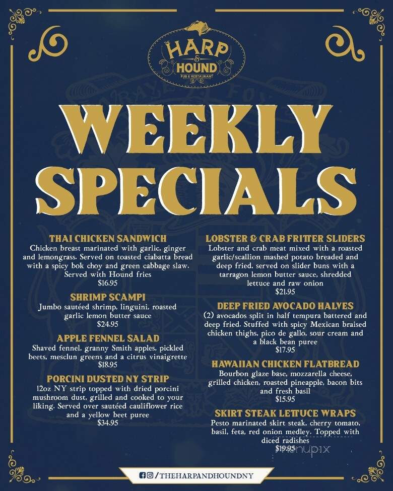 Harp & Hound - Islip, NY menu_pic