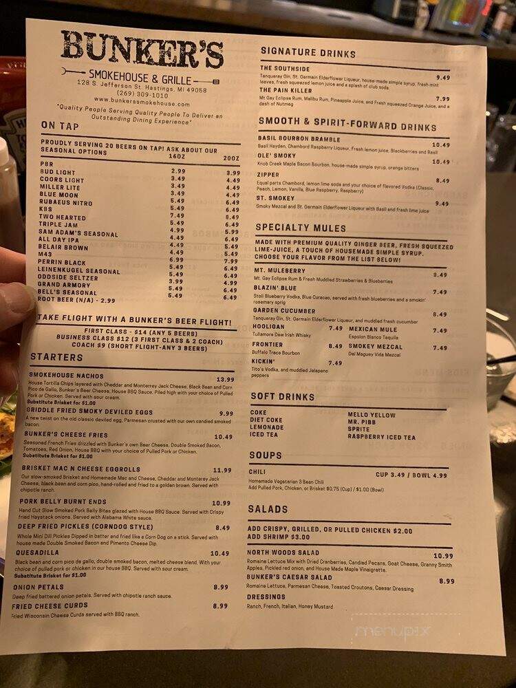 Bunker's Smokehouse & Grill - Hastings, MI