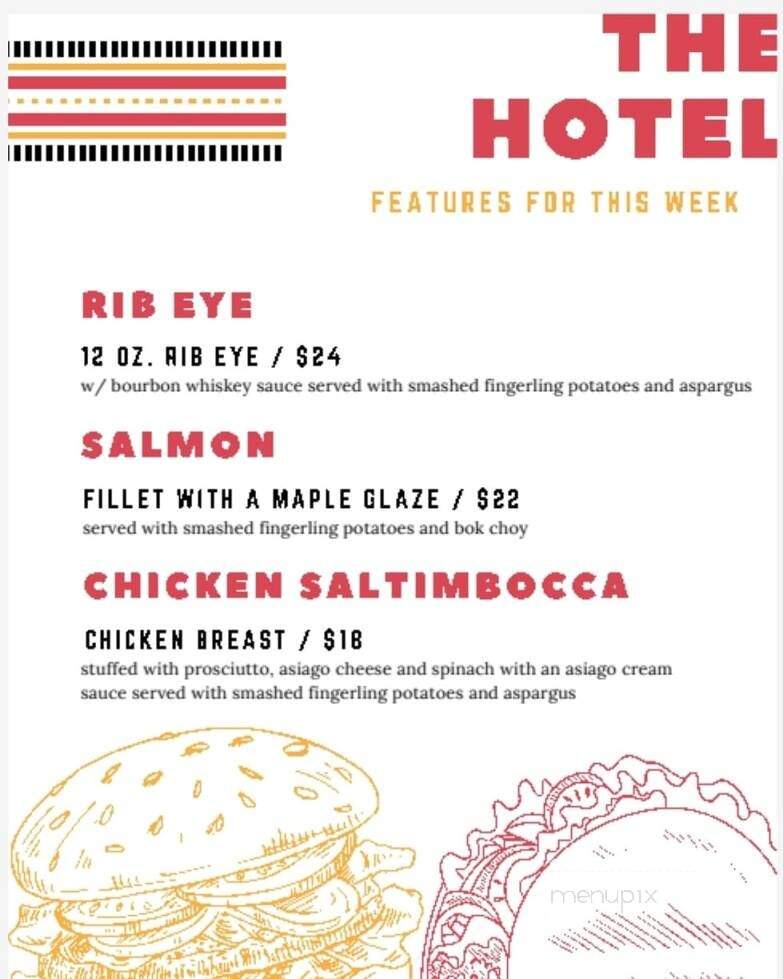 The Hotel & Rosa's Cantina - Sewickley, PA menu_pic