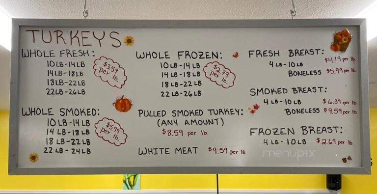 Gettinger Family Custom Meats - New Palestine, IN menu_pic