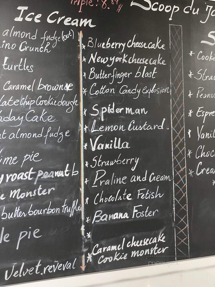 Scoop Du Jour Creamery & Desserts - Gadsden, AL menu_pic