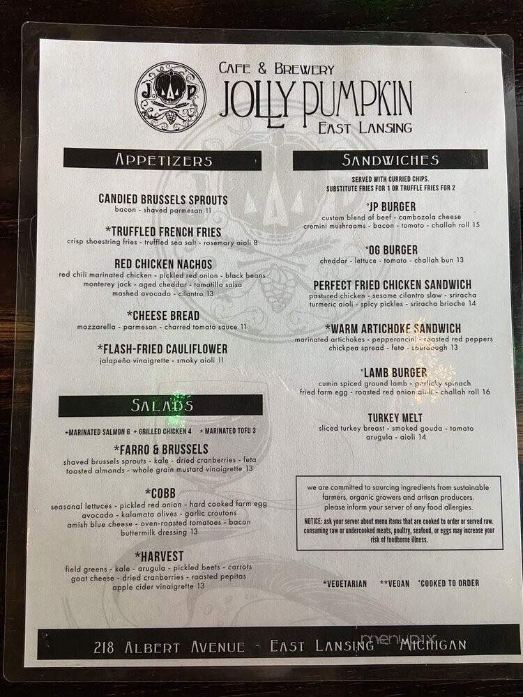 Jolly Pumpkin Cafe & Brewery - East Lansing, MI