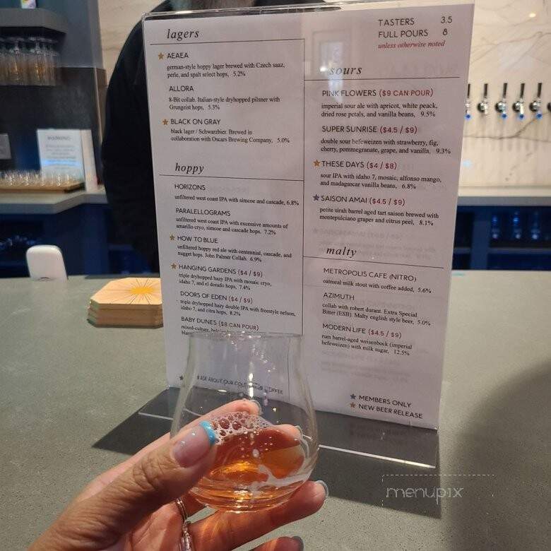 Solaris Beer & Blending - MURRIETA, CA menu_pic