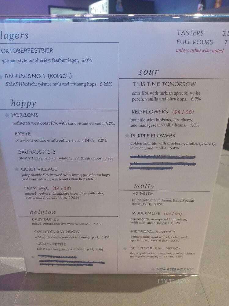 Solaris Beer & Blending - MURRIETA, CA menu_pic