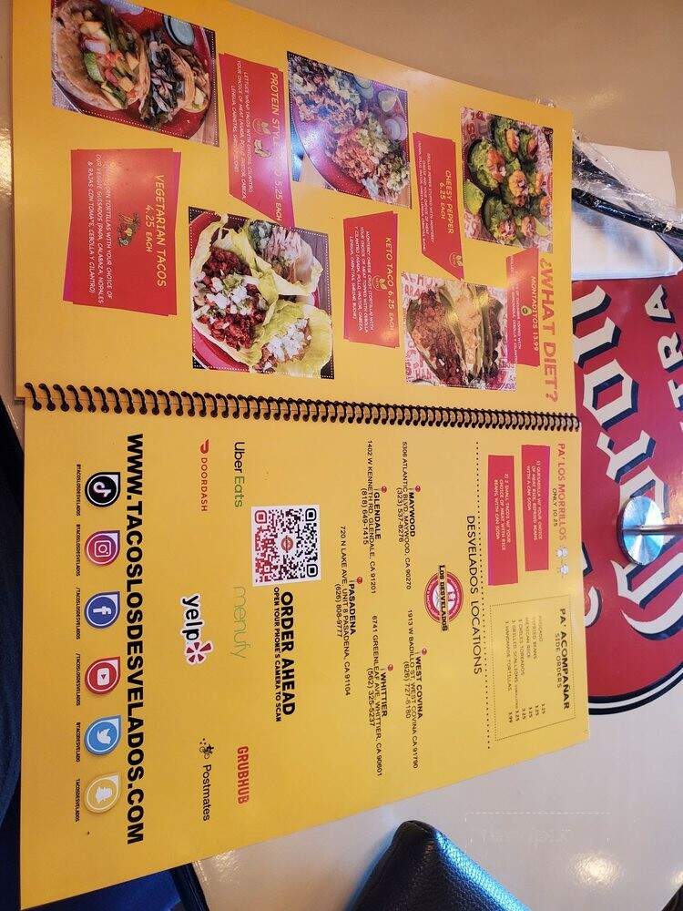 Tacos Los Desvelados - Pasadena, CA menu_pic