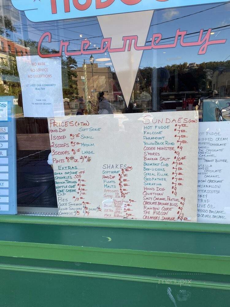 The Hudson Creamery - Peekskill, NY menu_pic
