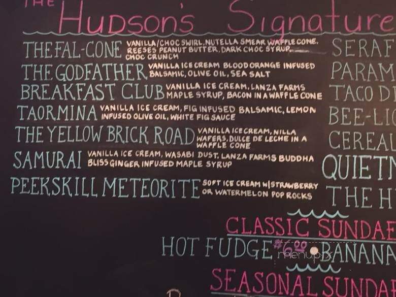 The Hudson Creamery - Peekskill, NY menu_pic