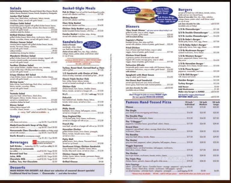 Eagle Creek Saloon - Eagle Creek, OR menu_pic