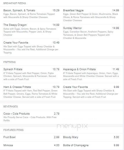 U S Pizza Co - Bryant, AR menu_pic