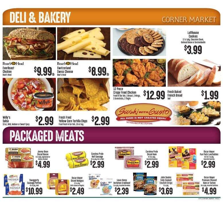 Corner Market - Hattiesburg, MS menu_pic