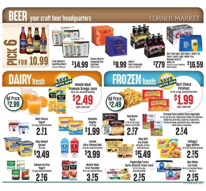 Corner Market - Hattiesburg, MS menu_pic